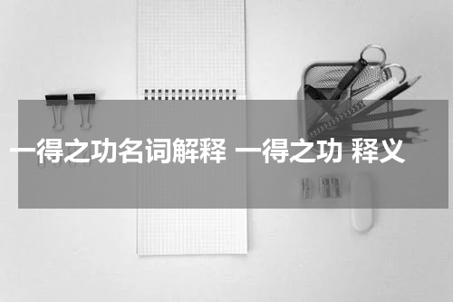 一得之功名词解释 一得之功 释义